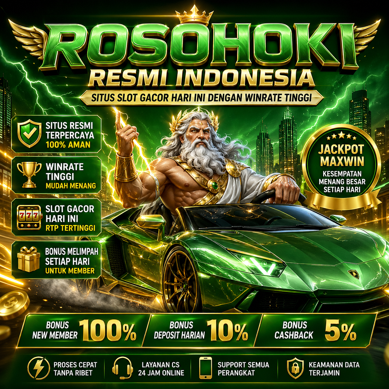 ROSOHOKI Resmi Indonesia ~ Situs Slot Gacor Hari Ini dengan Winrate Tinggi